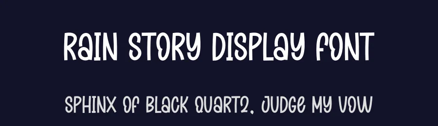 Rain Story Display Font by creativeletter — Script Handwritten Font — thumbnail 2