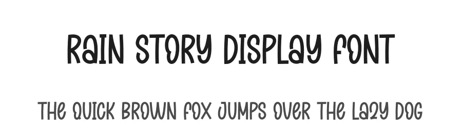 Rain Story Display Font by creativeletter — Script Handwritten Font