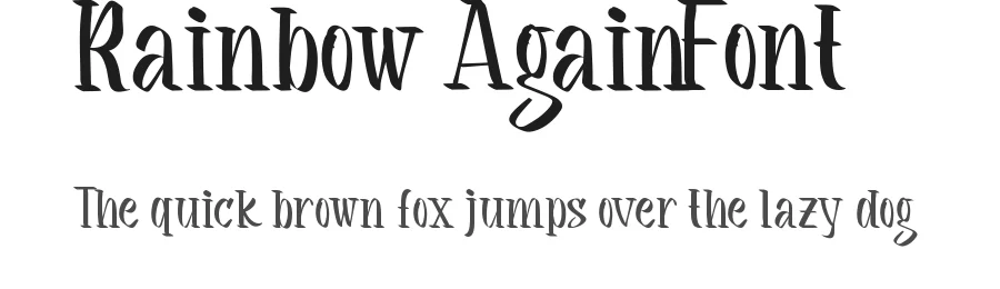 Rainbow Again Font by noahtype — Display Font