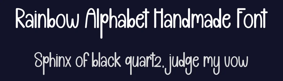 Rainbow Alphabet Handmade Font by andikastudio — Display Font — thumbnail 2