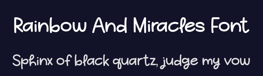Rainbow And Miracles Font by Dreamink Studio — Display Font — thumbnail 2