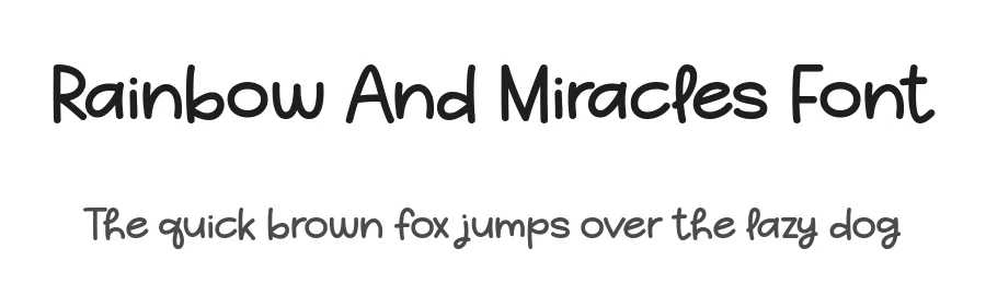 Rainbow And Miracles Font by Dreamink Studio — Display Font