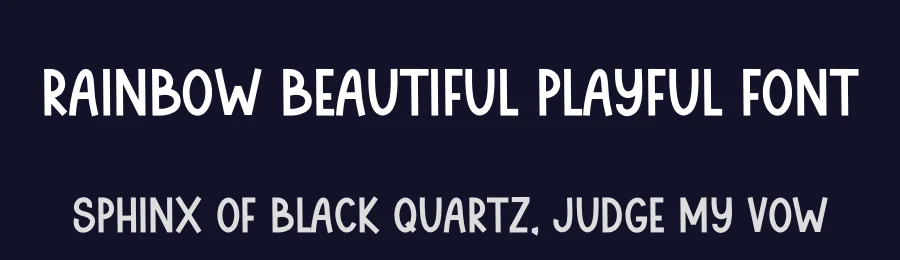 Rainbow Beautiful Playful Font by freshtypeink — Display Font — thumbnail 2