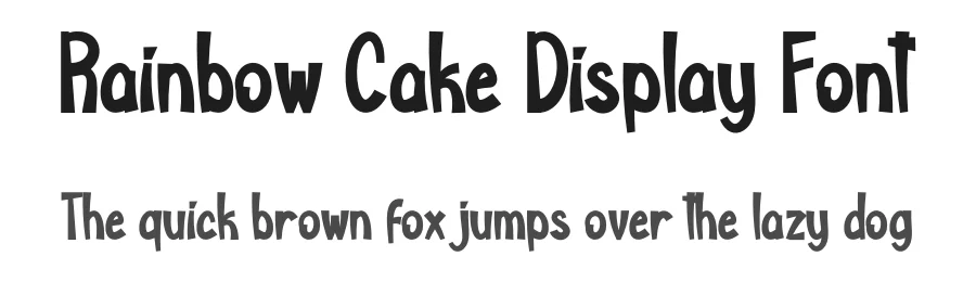 Rainbow Cake Display Font by creativeletter — Script Handwritten Font