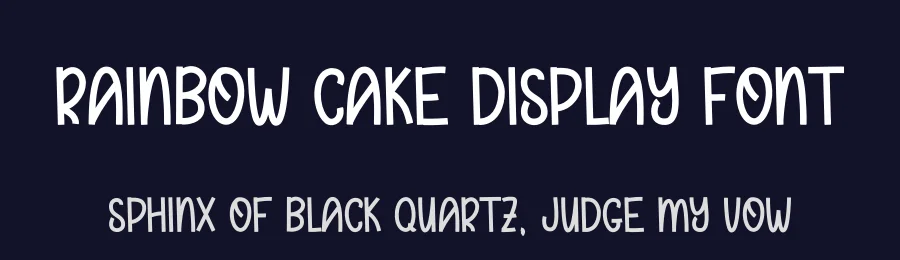 Rainbow Cake Display Font by andikastudio — Display Font — thumbnail 2