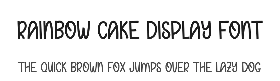 Rainbow Cake Display Font by andikastudio — Display Font