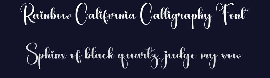 Rainbow California Calligraphy Font by andikastudio — Script Handwritten Font — thumbnail 2