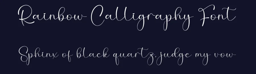 Rainbow Calligraphy Font by creativeletter — Script Handwritten Font — thumbnail 2