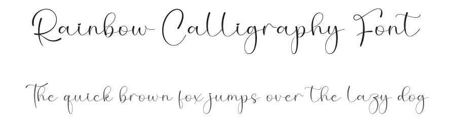 Rainbow Calligraphy Font by creativeletter — Script Handwritten Font