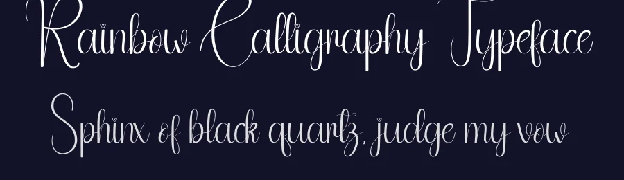 Rainbow Calligraphy Typeface by andikastudio — Script Handwritten Font — thumbnail 2