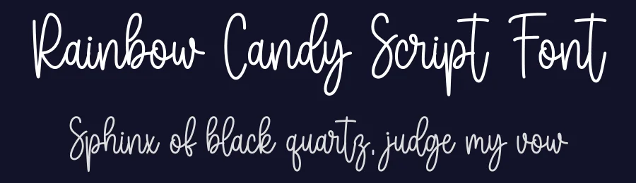 Rainbow Candy Script Font by DN Creative — Script Handwritten Font — thumbnail 2