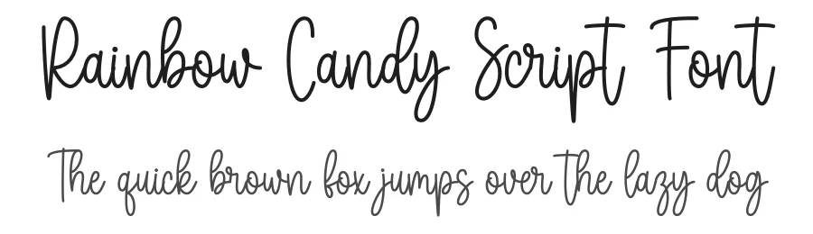 Rainbow Candy Script Font by DN Creative — Script Handwritten Font