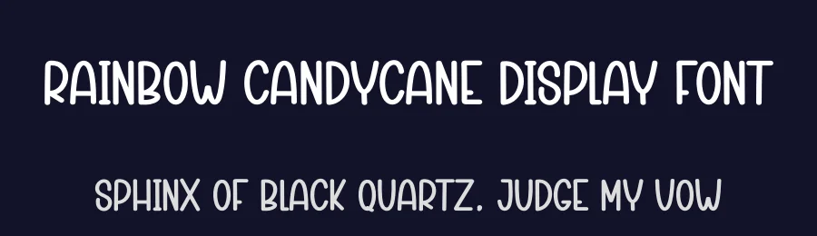 Rainbow Candycane Display Font by creativeletter — Display Font — thumbnail 2