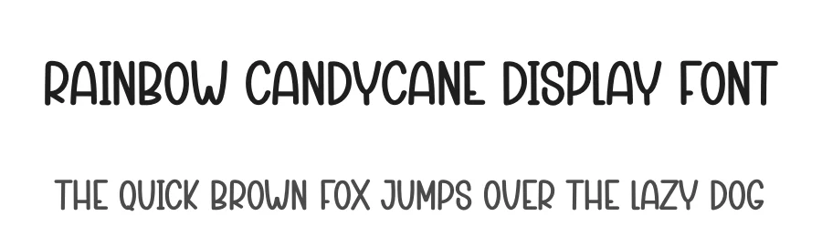 Rainbow Candycane Display Font by creativeletter — Display Font
