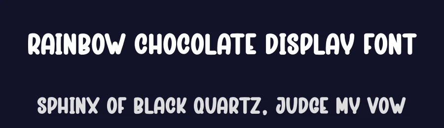 Rainbow Chocolate Display Font by creativeletter — Display Font — thumbnail 2