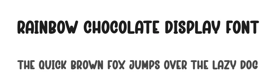 Rainbow Chocolate Display Font by creativeletter — Display Font