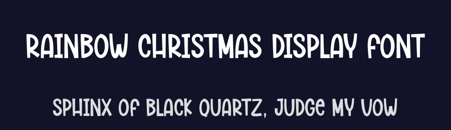 Rainbow Christmas Display Font by andikastudio — Display Font — thumbnail 2