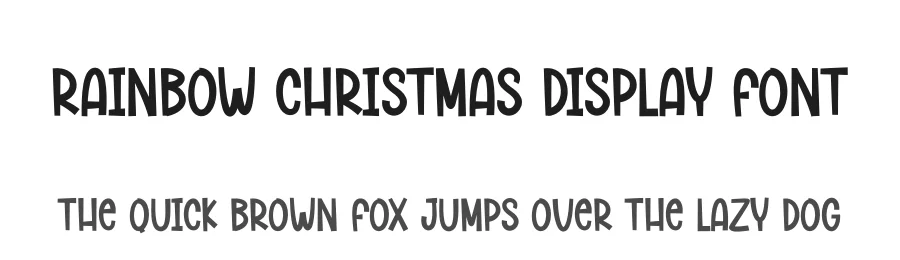 Rainbow Christmas Display Font by andikastudio — Display Font