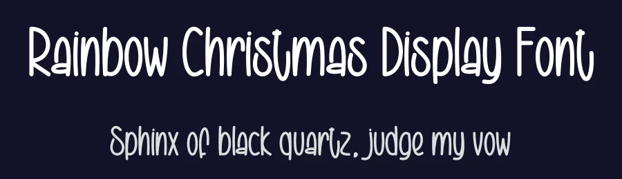 Rainbow Christmas Display Font by creativeletter — Display Font — thumbnail 2