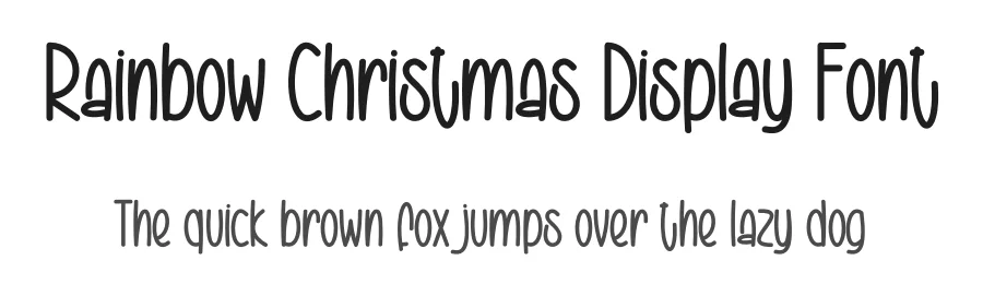 Rainbow Christmas Display Font by creativeletter — Display Font