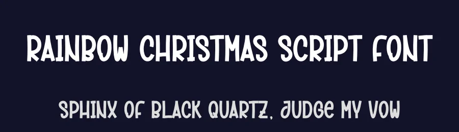 Rainbow Christmas Script Font by creativeletter — Display Font — thumbnail 2