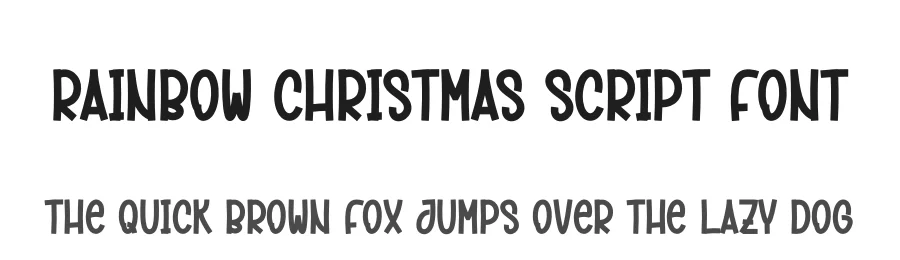 Rainbow Christmas Script Font by creativeletter — Display Font