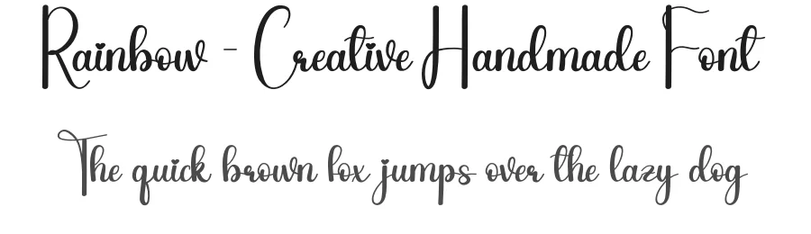Rainbow – Creative Handmade Font by andikastudio — Script Handwritten Font
