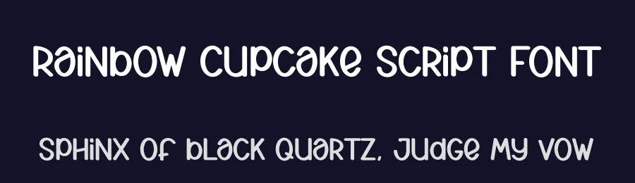 Rainbow Cupcake Script Font by creativeletter — Display Font — thumbnail 2