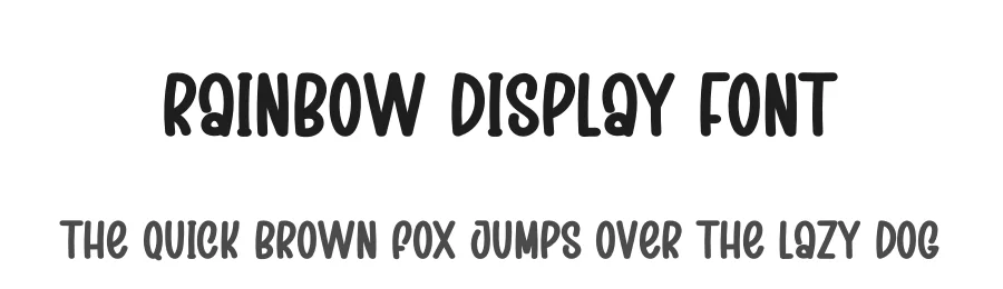Rainbow Display Font by creativeletter — Display Font
