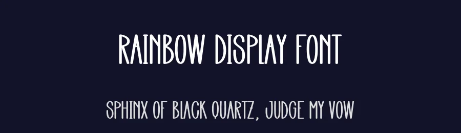 Rainbow Display Font by andikastudio — Display Font — thumbnail 2