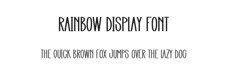 Rainbow Display Font by andikastudio — Display Font
