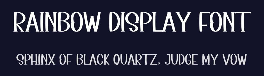 Rainbow Display Font by inermediaSTUDIO — Display Font — thumbnail 2