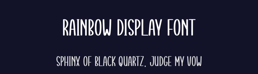 Rainbow Display Font by creativeletter — Display Font — thumbnail 2