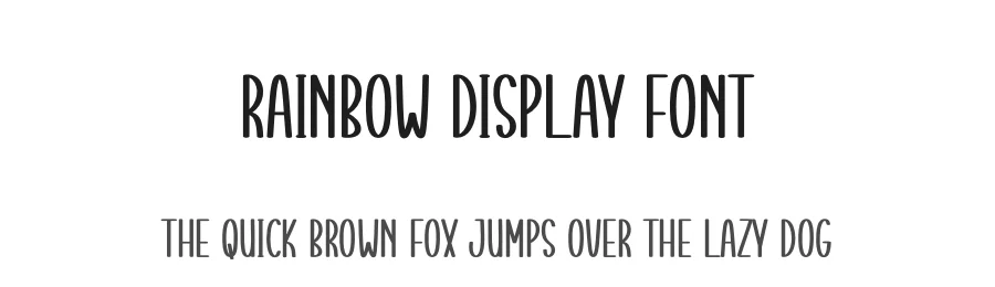 Rainbow Display Font by creativeletter — Display Font