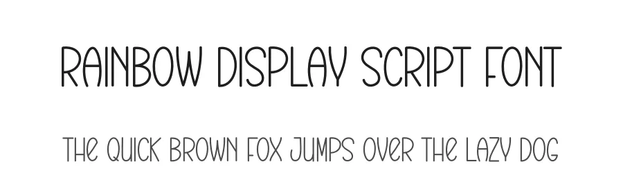 Rainbow Display Script Font by creativeletter — Script Handwritten Font