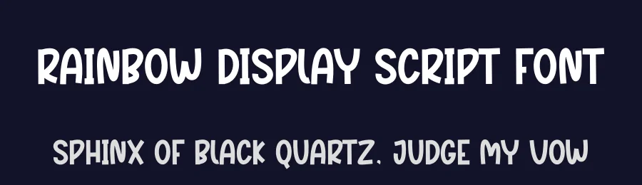 Rainbow Display Script Font by creativeletter — Script Handwritten Font — thumbnail 2