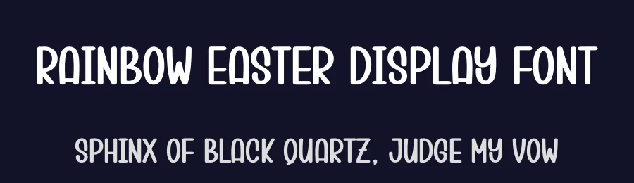 Rainbow Easter Display Font by creativeletter — Display Font — thumbnail 2