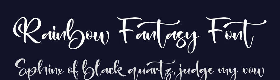 Rainbow Fantasy Font by letterfabric — Script Handwritten Font — thumbnail 2