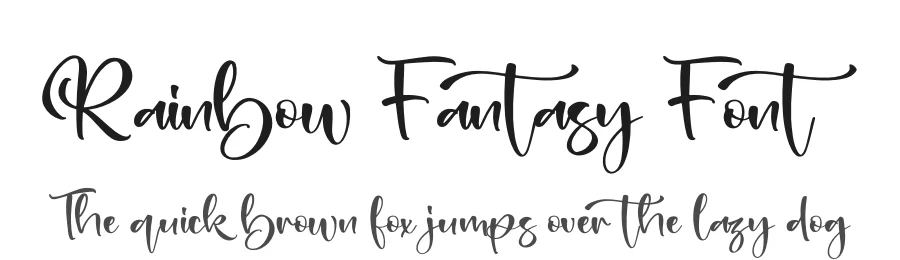 Rainbow Fantasy Font by letterfabric — Script Handwritten Font
