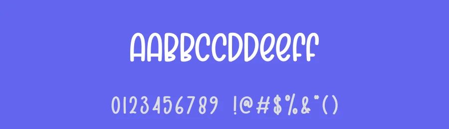 Rainbow Flower Display Font by creativeletter — Display Font — thumbnail 3
