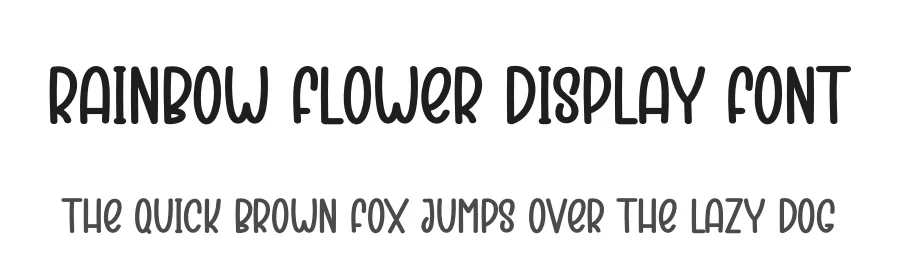 Rainbow Flower Display Font by creativeletter — Display Font