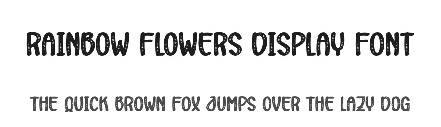 Rainbow Flowers Display Font by creativeletter โ Display Font