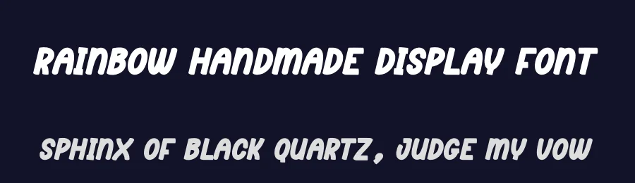Rainbow Handmade Display Font by creativeletter — Display Font — thumbnail 2