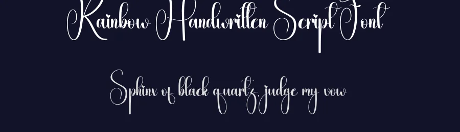 Rainbow Handwritten Script Font by creativeletter — Script Handwritten Font — thumbnail 2