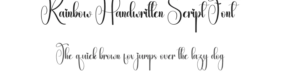 Rainbow Handwritten Script Font by creativeletter — Script Handwritten Font