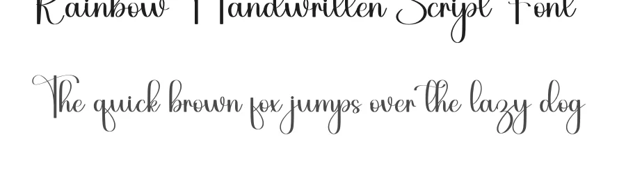 Rainbow Handwritten Script Font by inermediaSTUDIO — Script Handwritten Font