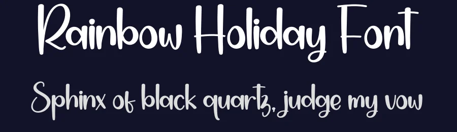 Rainbow Holiday Font by creativeletter — Display Font — thumbnail 2