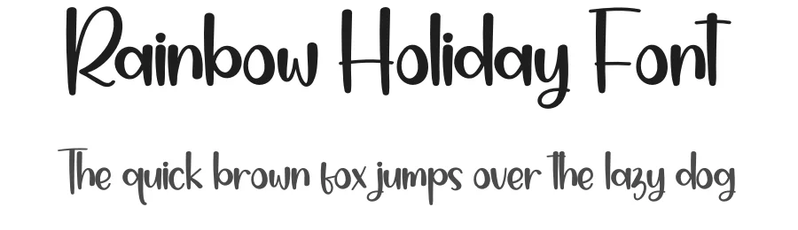 Rainbow Holiday Font by creativeletter — Display Font