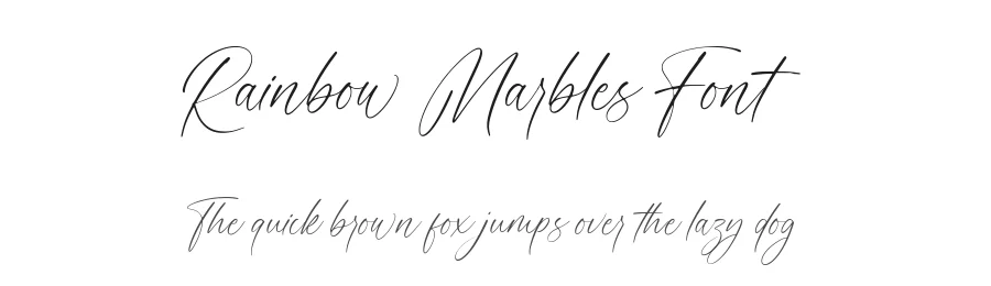 Rainbow Marbles Font by AesthericaStudio — Script Handwritten Font