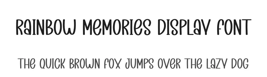 Rainbow Memories Display Font by creativeletter — Display Font